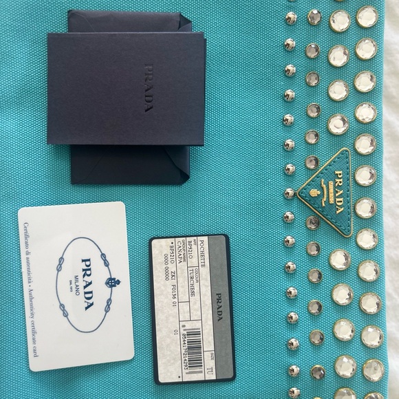Prestine Authentic Prada Canvas Clutch Bag LOWEST PRICE
ON MARKET/W CARD - Picture 2 of 4